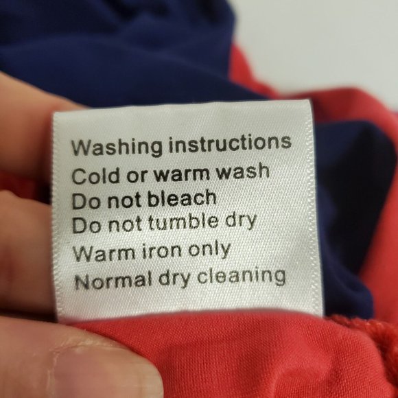 Latched Mama Womens Half Sleeve Knee Length Dress Size L Blue Coral Colorblock - Picture 7 of 11